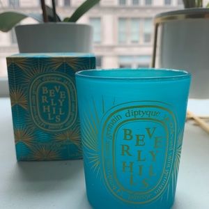 Empty Beverly Hills diptyque candle holder